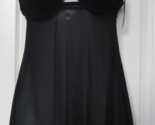 Cassandra Two piece Black Sheer Chemise with Thong size Large - $19.79