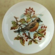 Cabinet Knobs Knob w/ Robin #2 Bird domestic - $5.20