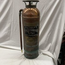 Vintage Badger&#39;s Fire Extinguisher Copper Brass TO PLAY Industrial Bosto... - $3,788.86 MXN