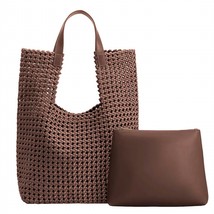 Melie Bianco rhianna tote bag in Cocoa - size One Size - £65.75 GBP