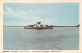 Brockville Ontario Canada~Ferry Boat Crossing St Lawrence River~Photopostcard - £7.23 GBP