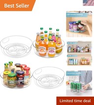 12-Inch Lazy Susan Organizer Set - Clear Rotating Storage for Kitchen &amp; ... - $46.50