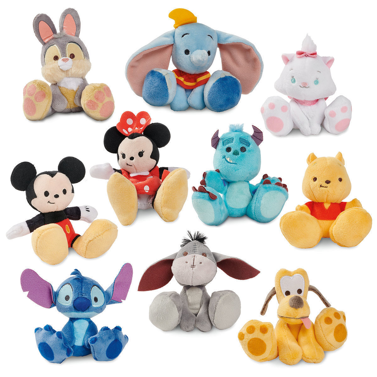 Disney Store Tiny Big Feet Micro Plush Minnie Mickey Donald Pluto Goofy 2018  - $9.95 - $19.95
