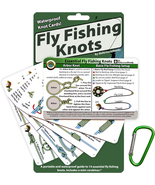 Waterproof Fly Fishing Knot Cards: 14 Essential Knots with Mini Carabiner - $17.11 CAD