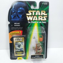 Star Wars Flashback Photo YODA Cane &amp; Boiling Pot 3.75&quot; Power Of The Force NEW - £11.30 GBP