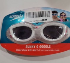 Speedo Child Swim Goggles Sunny G Ages 3-8, white/pink - $19.62