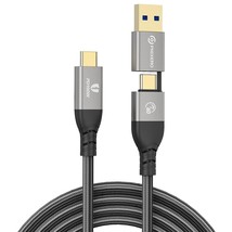 Usb 4 Cable Compatible With Thunderbolt 4 Cable [3.3Ft], 40Gbps Data/ 8K@60Hz Vi - £31.16 GBP
