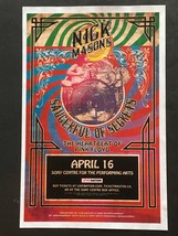 Nick Mason Saucerful Of Secrets 2019 Toronto, Canada Concert Poster Pink Floyd - £40.08 GBP