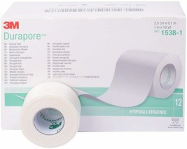 Durapore Silk Tape 2.5 cm X 9.1 m (Box of 12) - £27.47 GBP