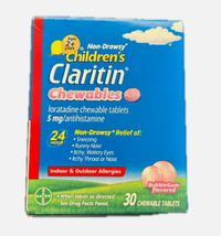 12/2026 Claritin, Childrens Chewables Tablets Bubblegum, 30 Count - $9.85