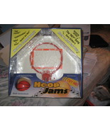 BASKETBALL HOOP &amp; BALL - HOOP JAMS MINI BASKETBALL HOOP &amp; BALL, PLAYS MUSIC - $18.70