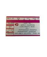 MLB 1991 07/13 Pittsburgh Pirates at Cincinnati Reds Ticket Stub-Bonilla HR - $10.96 CAD