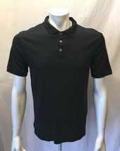 Kenneth Cole Reaction Men&#39;s Small Cotton Black Short Sleeve Casual Polo ... - $10.79 CAD