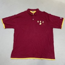 Russell Athletics 3XT USC Trojans Embroidered Tommy Trojan Men&#39;s Polo Shirt VTG - £19.72 GBP