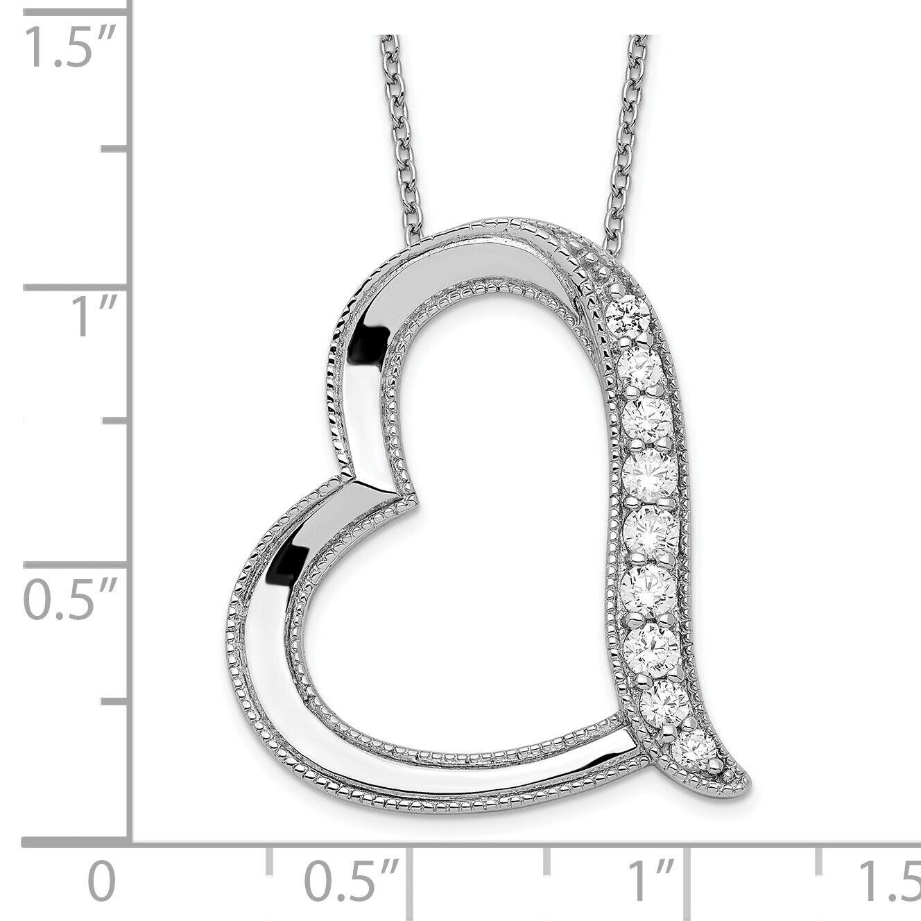 Sentimental Expressions Silver  Antiqued CZ Daughter-In-Law 18in Necklace QSX286 Item image 4