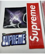 Supreme Ultra Fresh Sticker Clientele Purple Red Box Logo Sticker Lot x3 - $27.08 CAD
