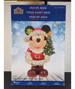 Jim Shore Disney Traditions Mickey Mouse Old St. Mick 17&quot; Santa Hand Pai... - $1,852.35 MXN