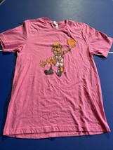 DENNIS RODMAN CARICATURE CARTOON Men’s Large Pink Novelty Shirt Pre Owned - $24.74