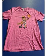 DENNIS RODMAN CARICATURE CARTOON Men’s Large Pink Novelty Shirt Pre Owned - $24.74