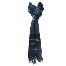 1 Pcs – Plaid – Black/White Line 100% Cashmere Scarf Scarves Plaid Wool Unisex  - £13.79 GBP