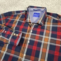 Tommy Bahama Shirt Mens XXL 2XL Button Up Long Sleeve Plaid Cotton - £27.65 GBP