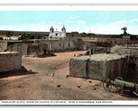 Pueblo of Isleta and Church Albuquerque New Mexico NM UNP WB Postcard V13 - $2.92