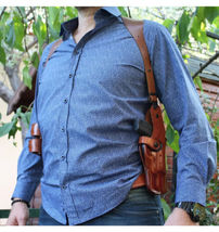Fits Colt Detective Special 38 Special 2”BBL Leather Shoulder Holster #1437# RH image 2