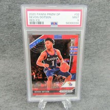 2020-21 Panini Prizm Draft Red Ice Devon Dotson RC Rookie PSA 9 MINT #32 - £16.39 GBP