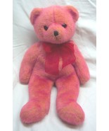 TY 2001 Beanie Buddies ROUGE PINK TEDDY BEAR 15&quot; Plush Stuffed Animal TOY - $376.19 MXN