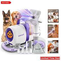 Advanced Pet Grooming Vacuum: 99% Hair Collection &amp; Gentle Brush Attachm... - $139.54