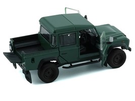 Land Rover Defender 110 Pickup Truck Green with Extra Wheels 1/64 Diecas... - £23.11 GBP