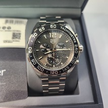 USED Tag Heuer Formula 1 Chronograph Grey Dial Stainless Steel Mens Watch 43mm - £679.45 GBP