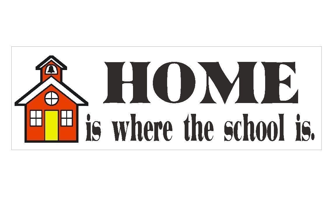 Home School Bumper Sticker or Helmet Sticker MADE IN THE USA Free Shipping D130 - $1.39 - $24.75