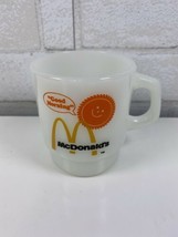 Vintage Fire King McDonalds Good Morning Coffee Mug Cup Collectible Advertising - £15.68 GBP