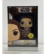 Star Wars The Last Jedi Rey #28 Funko Pop! Enamel Pin &amp; Stand Disney NEW - $19.30