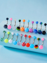 Colorful 20 Piece Naval Belly Ring&#39;s - £8.61 GBP