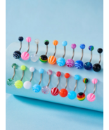 Colorful 20 Piece Naval Belly Ring&#39;s - £8.61 GBP