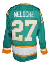 Any Name Number California Seals Retro Hockey Jersey Green Meloche Any Size image 2
