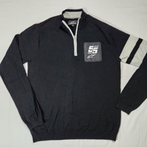 AlpineStars 1/4 Zip Sweater 55th Anniversary Mens Large Black Sweatshirt Racing - £23.06 GBP