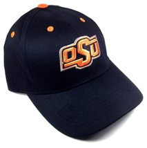 National Cap MVP Oklahoma State Cowboys Logo Solid Black Curved Bill Adjustable  - £14.06 GBP