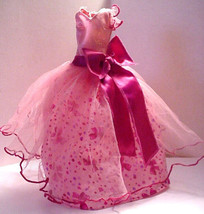 Mattel 2002 Barbie Happy Birthday Dress Only Vintage Pink - £11.78 GBP