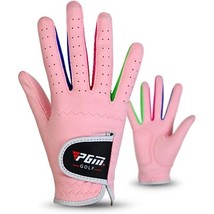 PGM Youth Golf Gloves Pink Kids Junior Boys Girls Microfiber Synthetic Size S - £16.71 GBP