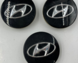 Hyundai Wheel Center Cap Set Black OEM H01B28018 - £34.84 GBP
