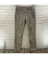 Pendleton Corduroy Pants Womens Sz 4 Gray Chino Skinny - £19.45 GBP