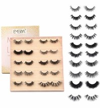 False Eyelashes Natural Look 10 Pairs 3D Fake Lashes Eyelashes  Mink 12-22mm - £11.59 GBP