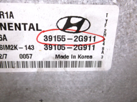 11-12-13-14-15   HYUNDAI  SONATA  HYBRID  2.4L    ENGINE COMPUTER/ECU.PCM image 3