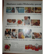 Hunt&#39;s Sauce Makes Wednesday Special Print Magazine Ad 1969 - €3,41 EUR