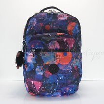 NWT Kipling KI4851 Seoul Backpack Laptop Travel Bag Nylon Galaxy Illusion Multi - £70.49 GBP