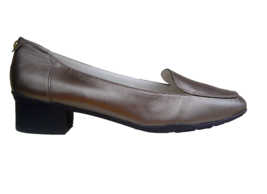 NEW ANNE KLEIN BROWN LEATHER COMFORT LOAFERS PUMPS SIZE 8.5 M - £60.20 GBP