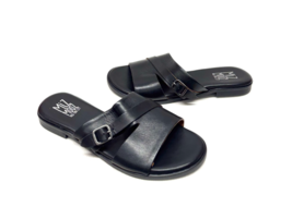 MIZ MOOZ WOMEN'S   LEATHER SLIP ON SIDE BUCKLE  SANDALS BLACK 37EU / 7US... - $29.95